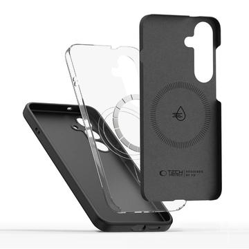Samsung Galaxy S25 Edge Tech-Protect flydende silikone cover - MagSafe-kompatibel - Sort
