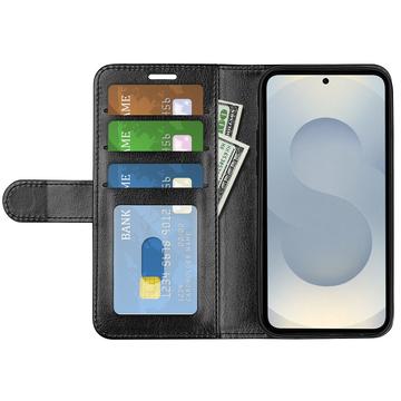 Samsung Galaxy S25 Edge Pung med Magnetisk Lukning - sort