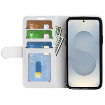 Samsung Galaxy S25 Edge Pung med Magnetisk Lukning - Hvid