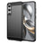 Samsung Galaxy S25 FE Børstet TPU Cover - Karbonfiber - Sort