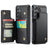 Samsung Galaxy S25 FE Caseme C22-etui RFID-kortpung - Sort