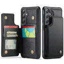 Samsung Galaxy S25 FE Caseme C22-etui RFID-kortpung - Sort