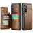 Samsung Galaxy S25 FE Caseme C22-etui RFID-kortpung - brun