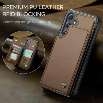 Samsung Galaxy S25 FE Caseme C22-etui RFID-kortpung - brun