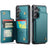Samsung Galaxy S25 FE Caseme C22-etui RFID-kortpung - grøn