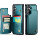 Samsung Galaxy S25 FE Caseme C22-etui RFID-kortpung - grøn