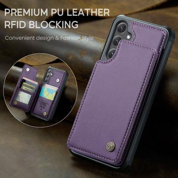 Samsung Galaxy S25 FE Caseme C22-etui RFID-kortpung - lilla