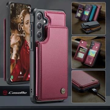Samsung Galaxy S25 FE Caseme C22-etui RFID-kortpung - rød