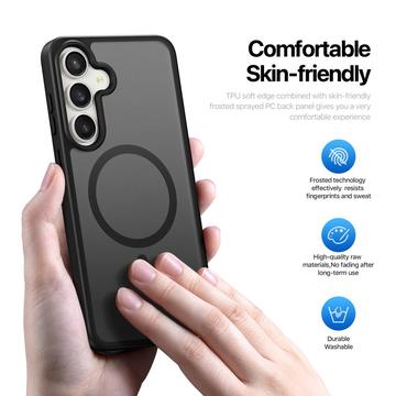 Samsung Galaxy S25 FE Dux Ducis Yind Hybrid Cover - MagSafe-kompatibel - Sort