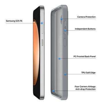 Samsung Galaxy S25 FE Dux Ducis Yind Hybrid Cover - MagSafe-kompatibel - Grå