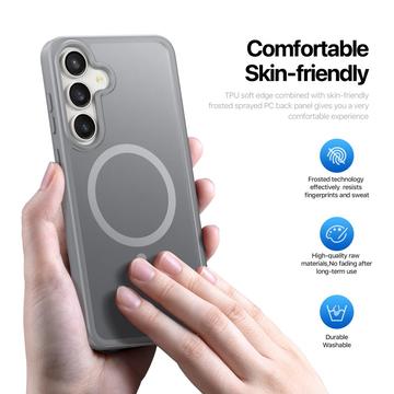 Samsung Galaxy S25 FE Dux Ducis Yind Hybrid Cover - MagSafe-kompatibel - Grå