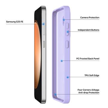 Samsung Galaxy S25 FE Dux Ducis Yind Hybrid Cover - MagSafe-kompatibel - Lyselilla