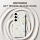 Samsung Galaxy S25 FE TPU-cover med fjermønster - Beige