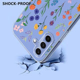 Samsung Galaxy S25 FE TPU-cover med blomstermønster - tusindfryd