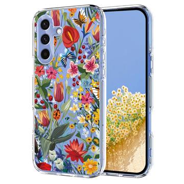 Samsung Galaxy S25 FE TPU-cover med blomstermønster - Liljer