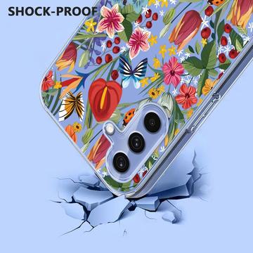Samsung Galaxy S25 FE TPU-cover med blomstermønster - Liljer