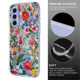 Samsung Galaxy S25 FE TPU-cover med blomstermønster - Liljer