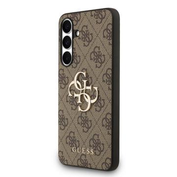 Samsung Galaxy S25 FE Guess 4G Big Metal Logo Hybrid Cover - Brun