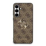 Samsung Galaxy S25 FE Guess 4G Big Metal Logo Hybrid Cover - Brun
