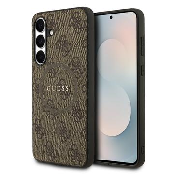 Samsung Galaxy S25 FE Guess 4G farvet ringcover - MagSafe-kompatibel - brun