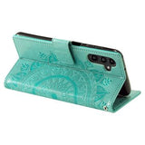 Samsung Galaxy S25 FE Mandala Series Etui med Pung - Grøn