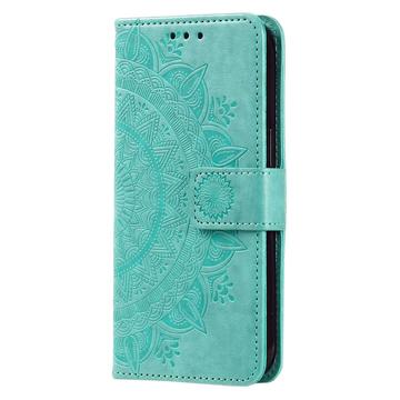 Samsung Galaxy S25 FE Mandala Series Etui med Pung - Grøn