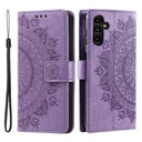 Samsung Galaxy S25 FE Mandala Series Etui med Pung - Lilla