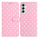 Samsung Galaxy S25 FE Pung Etui med Prikket Mønster - Pink