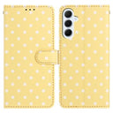 Samsung Galaxy S25 FE Pung Etui med Prikket Mønster - Gul
