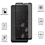 Samsung Galaxy S25 FE Privacy Full Cover Skærmbeskytter Hærdet Glas - Sort Kant