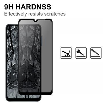 Samsung Galaxy S25 FE Privacy Full Cover Skærmbeskytter Hærdet Glas - Sort Kant