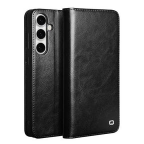 Samsung Galaxy S25 FE Qialino Classic Læderpung - Sort