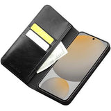 Samsung Galaxy S25 FE Qialino Classic Læderpung - Sort