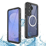 Samsung Galaxy S25 FE Redpepper IP68 Magnetisk Vandtæt Cover - Sort
