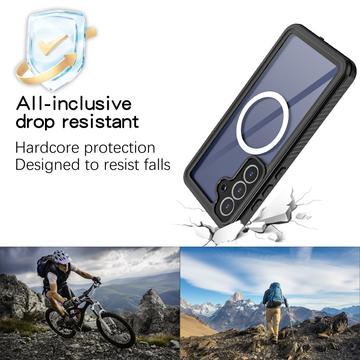 Samsung Galaxy S25 FE Redpepper IP68 Magnetisk Vandtæt Cover - Sort