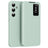 Samsung Galaxy S25 FE Smart Clear View Flip etui med kortplads - Lysegrøn