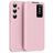 Samsung Galaxy S25 FE Smart Clear View Flip etui med kortplads - Pink