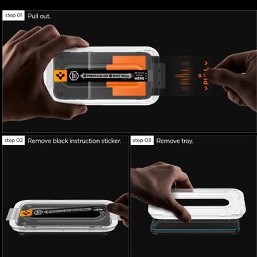 Samsung Galaxy S25 FE Spigen Glas.tR EZ Fit Pro Skærmbeskyttelse Hærdet Glas - Klar