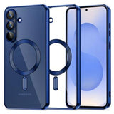 Samsung Galaxy S25 FE Tech-Protect MagFlex Cover - MagSafe-kompatibelt - Klar / Navy Blå