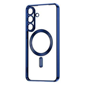 Samsung Galaxy S25 FE Tech-Protect MagFlex Cover - MagSafe-kompatibelt - Klar / Navy Blå