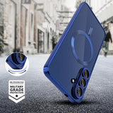 Samsung Galaxy S25 FE Tech-Protect MagFlex Cover - MagSafe-kompatibelt - Klar / Navy Blå