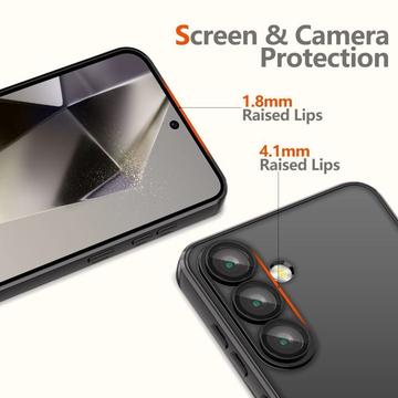 Samsung Galaxy S25 FE Tech-Protect MagFlex Cover - MagSafe-kompatibelt - klar / sort