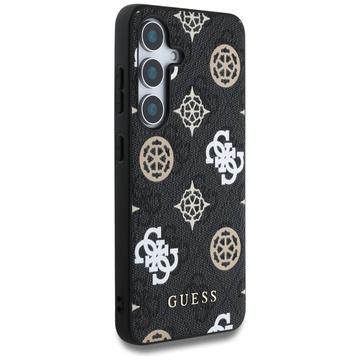 Samsung Galaxy S25 Guess 4G Printed Colored Peony Pattern MagSafe Cover - Sort
