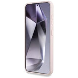 Samsung Galaxy S25 Guess Big 4G Logo Bottom Script Silikone Cover - Pink