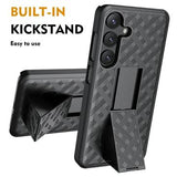 Samsung Galaxy S25 Hybrid Cover med Bælteklips - Grå