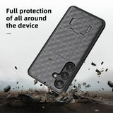 Samsung Galaxy S25 Hybrid Cover med Bælteklips - Grå