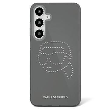 Samsung Galaxy S25 Karl Lagerfeld Rhinestones Karl Head Logo Cover - Sort