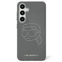 Samsung Galaxy S25 Karl Lagerfeld Rhinestones Karl Head Logo Cover - Sort