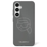Samsung Galaxy S25 Karl Lagerfeld Rhinestones Karl Head Logo Cover - Sort