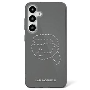 Samsung Galaxy S25 Karl Lagerfeld Rhinestones Karl Head Logo Cover - Sort